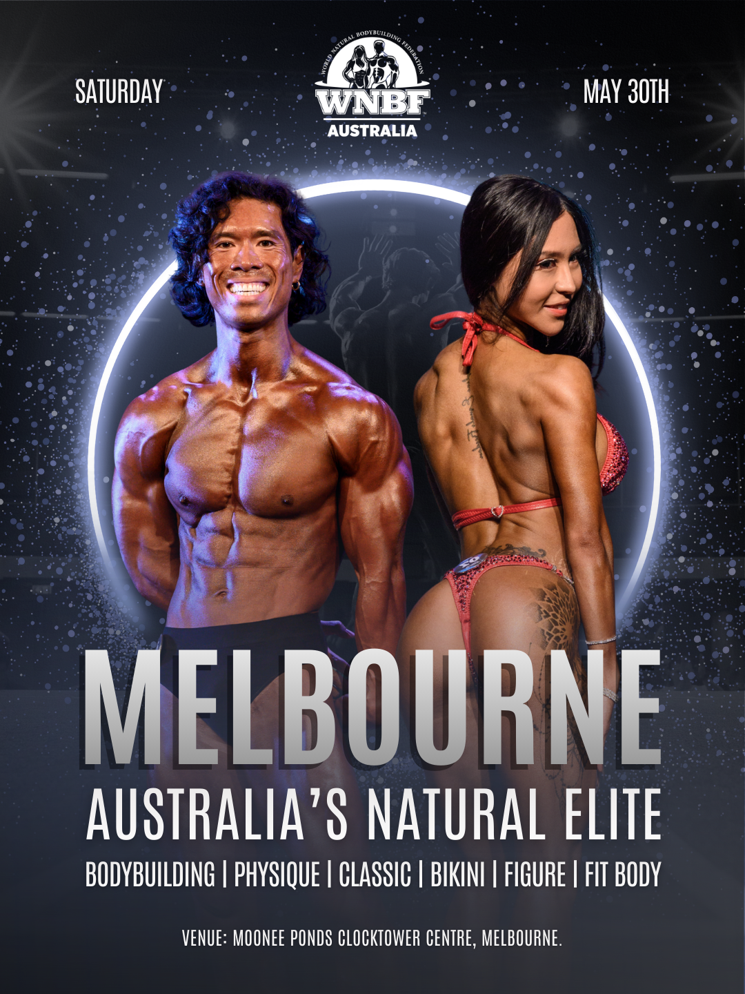 WNBF Australia competition poster